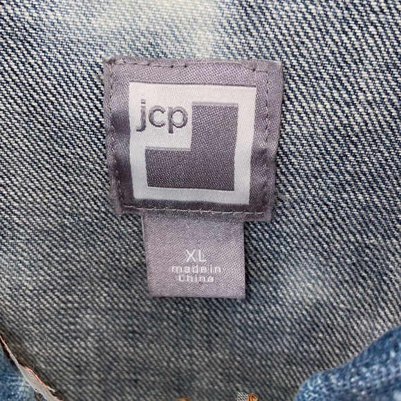 Custom Tie Dye Bleached & Distressed Denim/Jean Jacket with Embellished Tulle XL - Picture 12 of 12